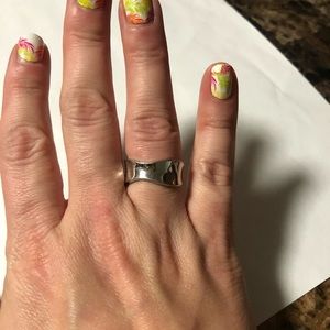 Lia Sophia Silver Wavy Ring